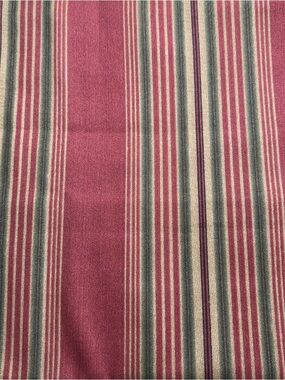 Hand Crafted Pink and Green Striped decorator Fabric 2 1/2 yards x 56” wide